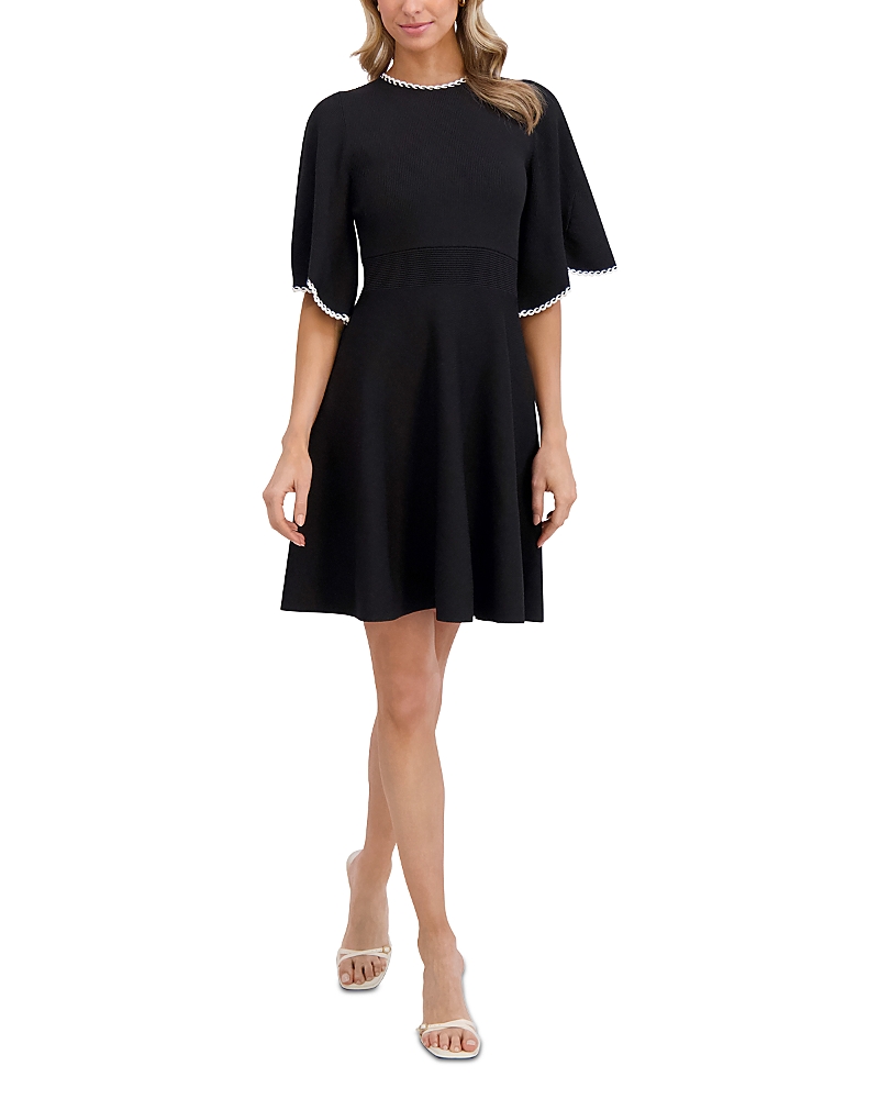 Ted Baker Flare Short Sleeve Round Neck Dress