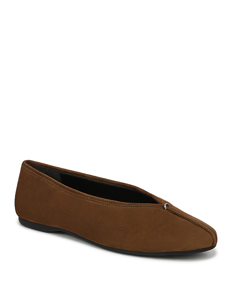 Vince Ori Ballet Flat In Brown