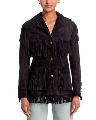Suede Fringe Jacket