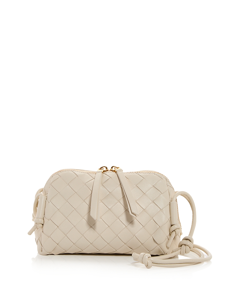Bottega Veneta Concert Pouch Intrecciato Leather Shoulder Bag