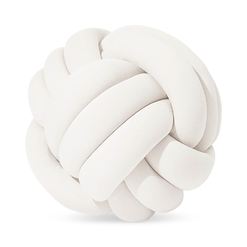 Bearaby Hugget Weighted Knot Pillow, Medium 1 Lb In White