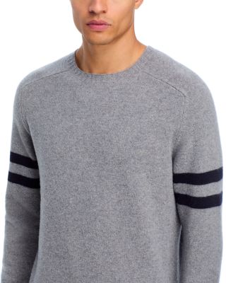 Merino Wool Striped Sleeve Sweater - Exclusive
