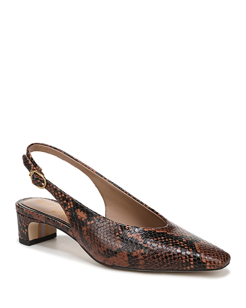 Sam Edelman Ronnie Slingback Heel Rich Copper Leather In Multi