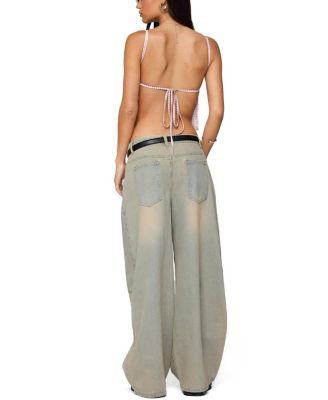 Santi Low Rise Wide Leg Light Rinse Jeans
