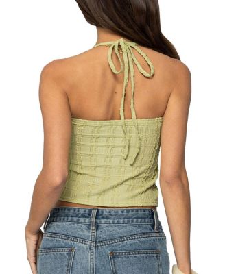 Galya Textured Halter Top