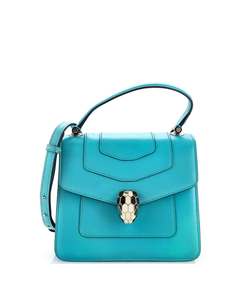 Pre-owned Pre-owned Bvlgari Bvlgari Small Serpenti Forever Top Handle Bag Leather