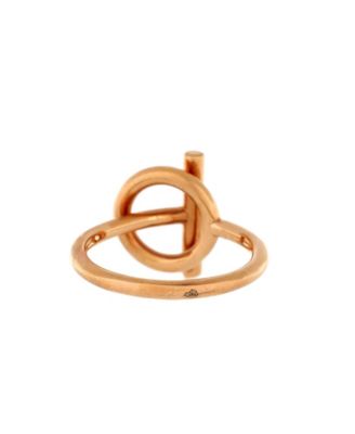  Small Echappee Ring 18K Rose Gold and Diamonds