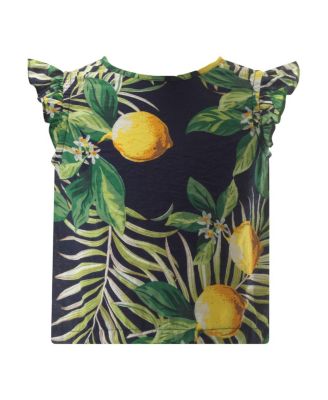 Girls' Lemon Boxy Top and Shorts Ruffle Set - Little Kid, Big Kid