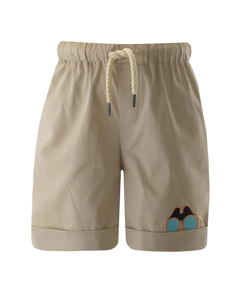 Rachel Riley Boys' Safari Pull-on Shorts - Little Kid, Big Kid In Neutral