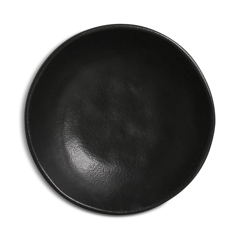 Porto Brasil Matte Black Cereal Bowls, Set Of 4 In Black