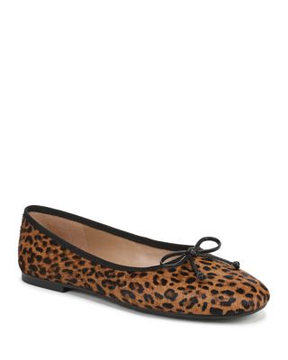 Sam Edelman - Women's Alie Animal Print Calf Hair Ballet Flats