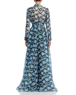 Silk Trench Floral Gown