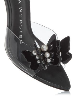 Women's Vanessa Butterfly & Faux Pearl Mule Sandals