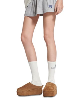[BALENCIAGA] Alaska Mules スリッパ サンダル ホワイト の ウィメンズ Alaska スリッパ スニーカー