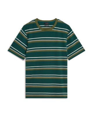 Gorano Striped Textured Tee