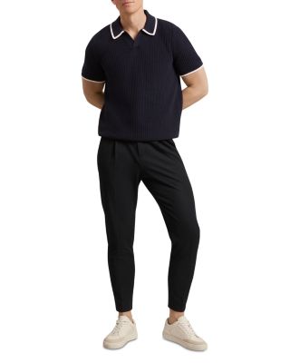 Cialdat Tapered Leg Woven Stretch Waist Pants