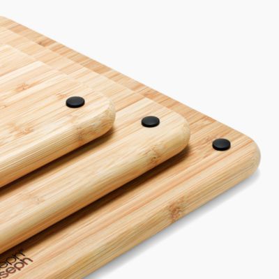 Folio 3 Piece Bamboo Cutting Board Set with Stainless Steel Case