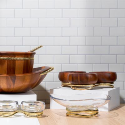 Braid Gold Centerpiece Bowl