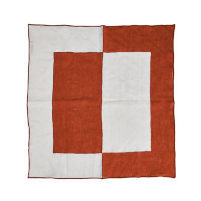 Bauhaus Embroidered Linen Napkins, Set of 4