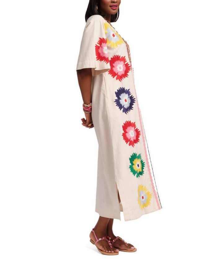 Charming Caftan Maxi Fireflower Dress