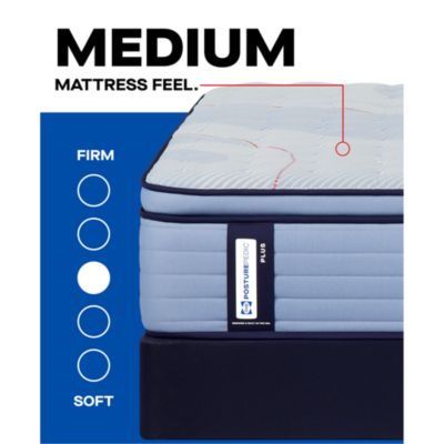 Posturepedic Plainfield Medium Euro Pillow Top Mattress