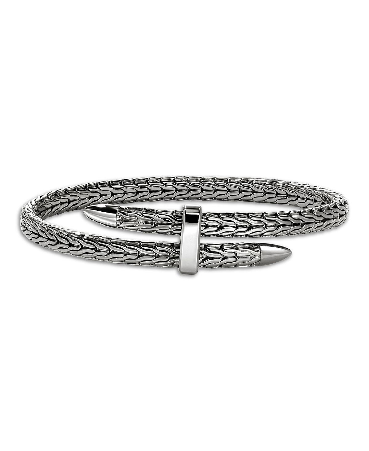 John Hardy Black Rhodium Plated Sterling Silver Spear Flex Bracelet