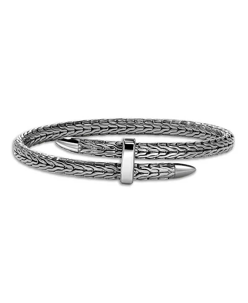 John Hardy Black Rhodium Plated Sterling Silver Spear Flex Bracelet