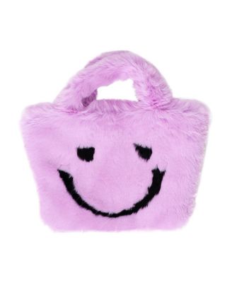  Girls' Fuzzy Smiley Face Purse - Little Kid, Big Kid