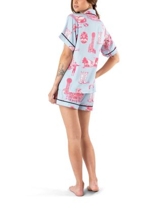 Dallas Toile Pajama Shorts Set