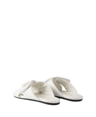  Women's Padded Nappa Leather Slides