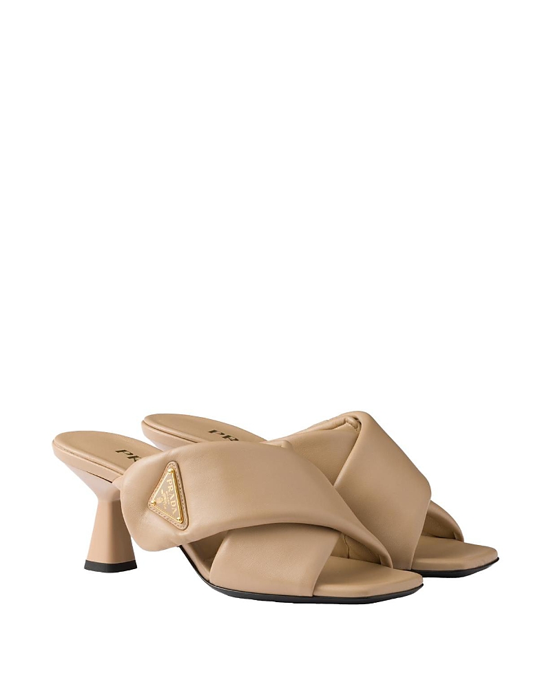 Prada Padded Nappa Leather Sandals