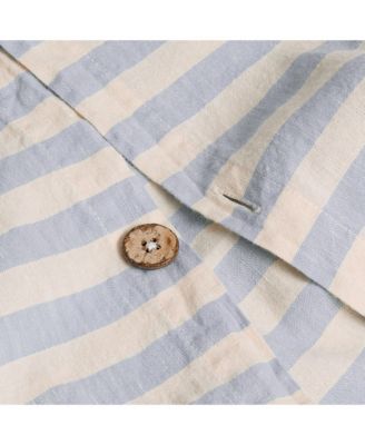 Pembroke Stripe Linen Duvet Cover, King