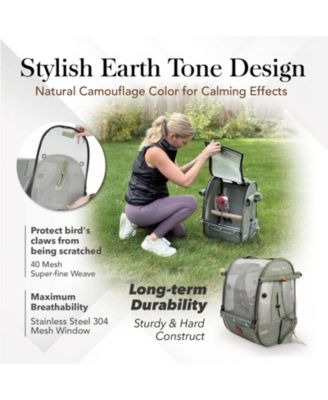 Medium Size Bird Travel Carrier Backpack with Perch