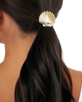 Santorini Cubic Zirconia Shell Hair Tie