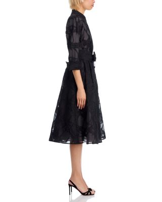 Organza Web Shirt Dress