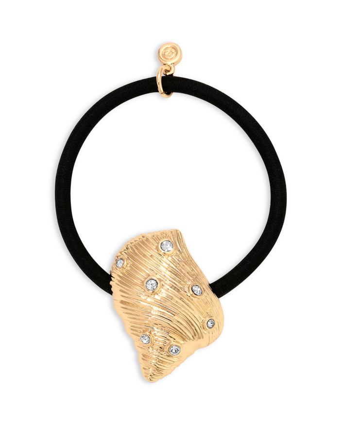 Soleil Cubic Zirconia Shell Hair Tie