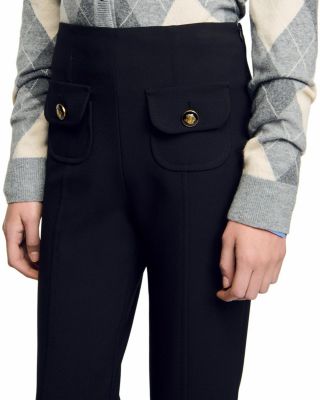 Side Zip Capri Pants