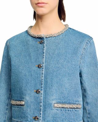Rhinestone Denim Jacket