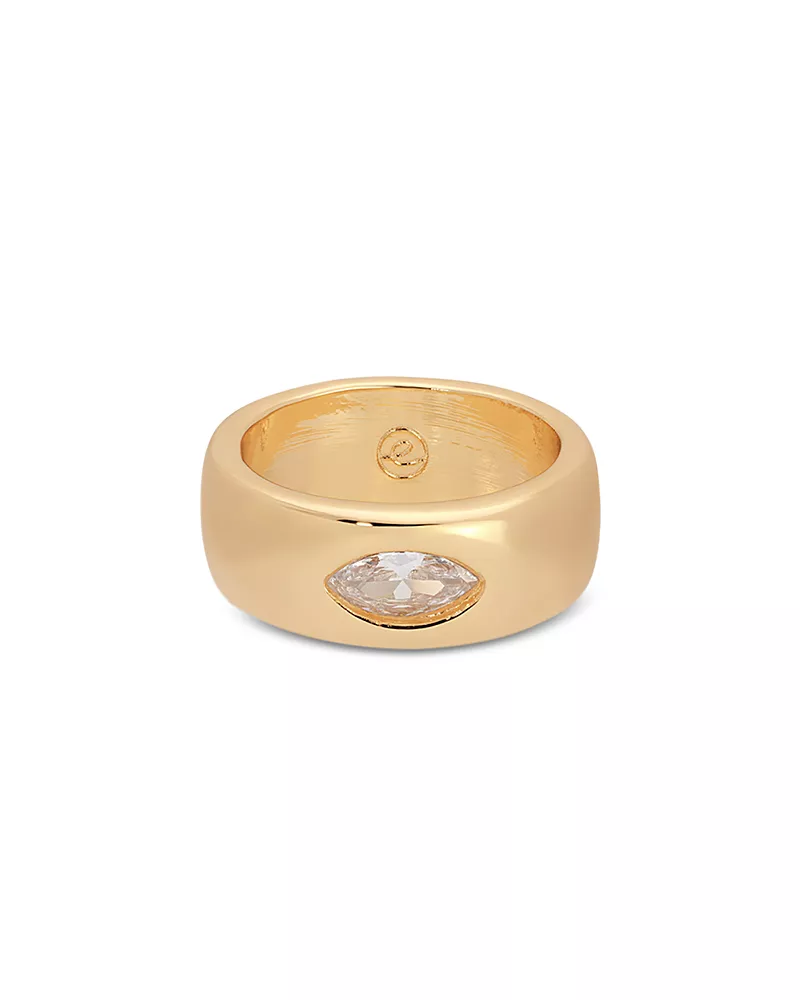 Ettika Treasure Marquise Cut Cubic Zirconia Band Ring