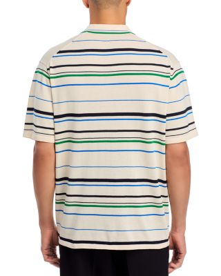 Regular Fit Striped Knit Polo