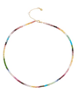 SHASHI シャシ AISHA NECKLACE Shashi SHASHI Aisha Gem Necklace, 14