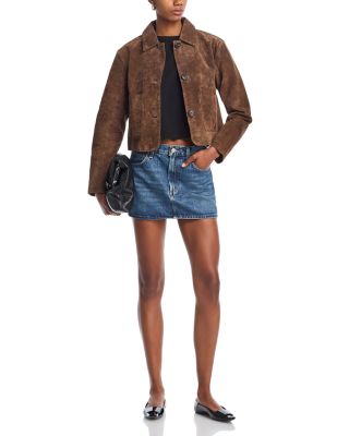 Suede Cropped Jacket