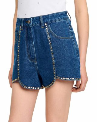 Rhinestone Denim Shorts