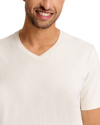 Cotton Solid V Neck Tee
