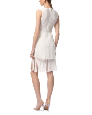 V Neck Gracie Midi Fringed Dress