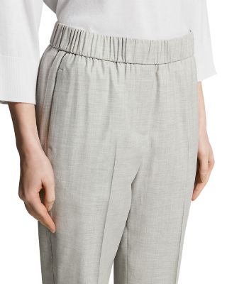 Wool Blend Pull On Pants