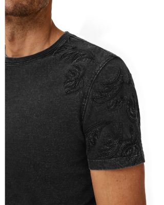 Regular Fit Tonal Embroidered Tee