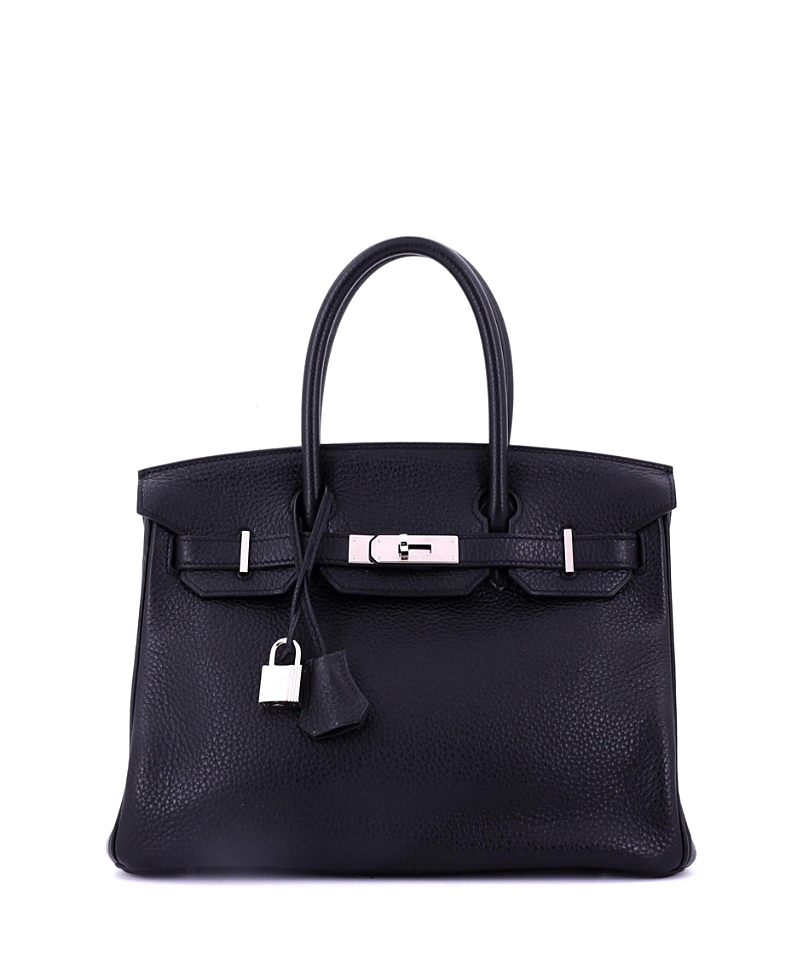 Pre-owned Pre-owned Hermes Hermes Birkin 30 Handbag Black Togo With Palladium Hardware