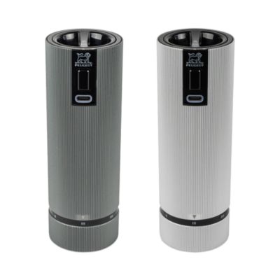 Line Electric Duo, u'Select, Carbon Pepper Mill and Aluminum Zirlion Salt Mill, 6"