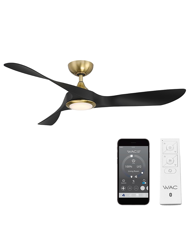Photos - Fan Wac lighting Smart Swirl 54 15-889A-BBCB6D70731C